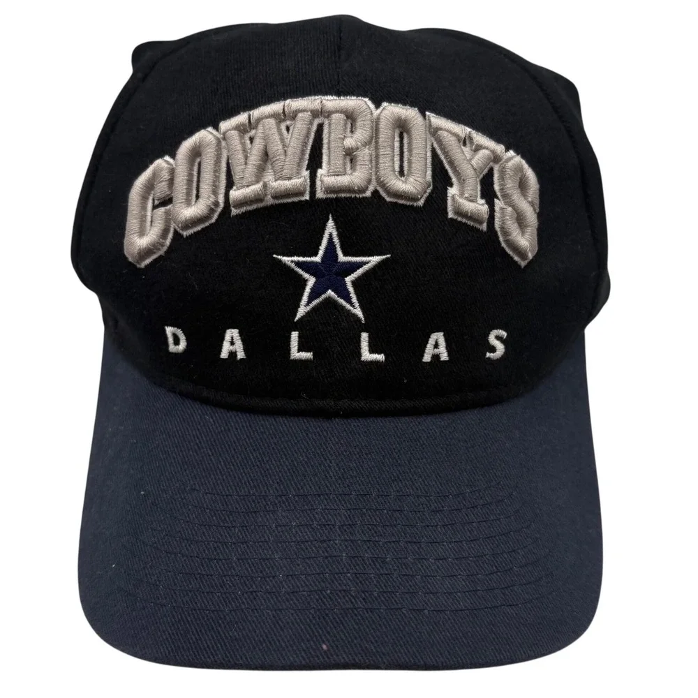 Dallas Cowboys NFL‎ Snapback Hat Black Navy Blue Embroidered Drew Pearson FLAW